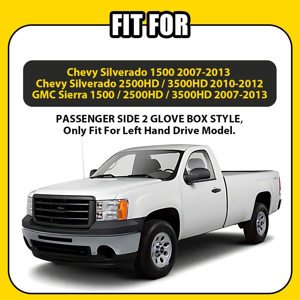 Dashboard Cover for Chevy Silverado GMC Sierra (2007-2013) Black