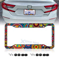 Boho Mandala Universal License Plate Frame for Stainless Steel (2010–2020)