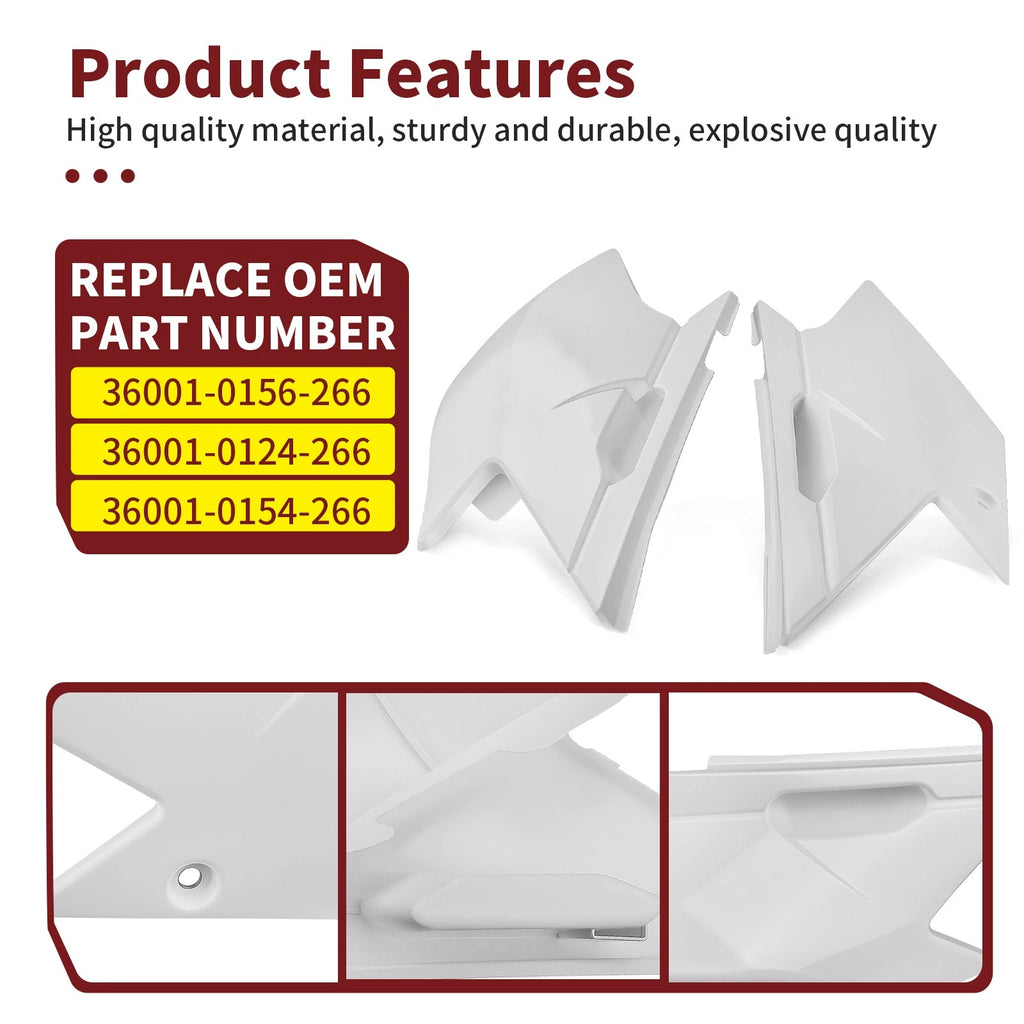 Set of 2 Side Covers for Kawasaki KLX140 (2008–2024) 36001-0156-266