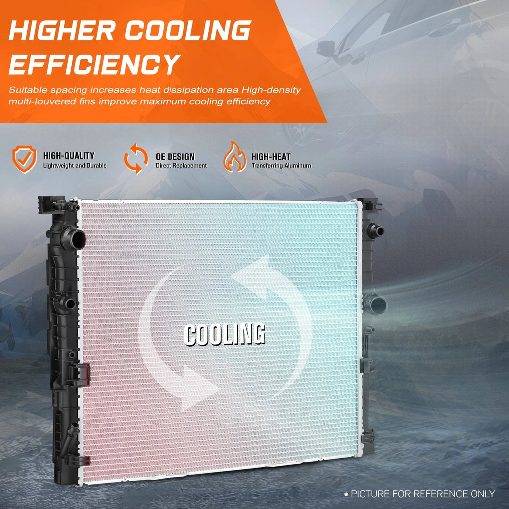Aluminum Core Cooling Radiator for BMW 530i 540i 740i xDrive (2016–2019) DPI-13634