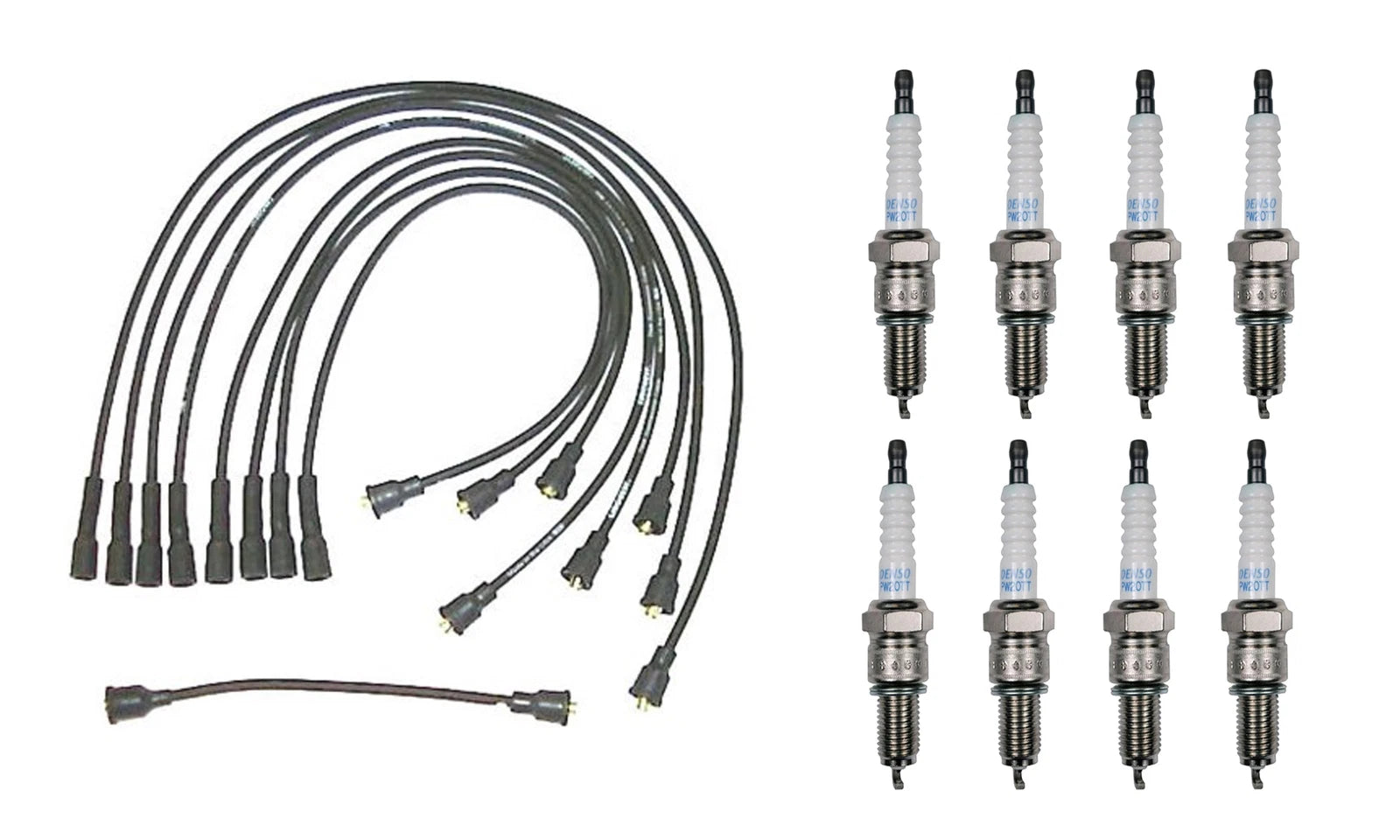 Denso Wire Set & Platinum TT Spark Plugs Kit for Chevy 6.5L V8 (1992–2000)
