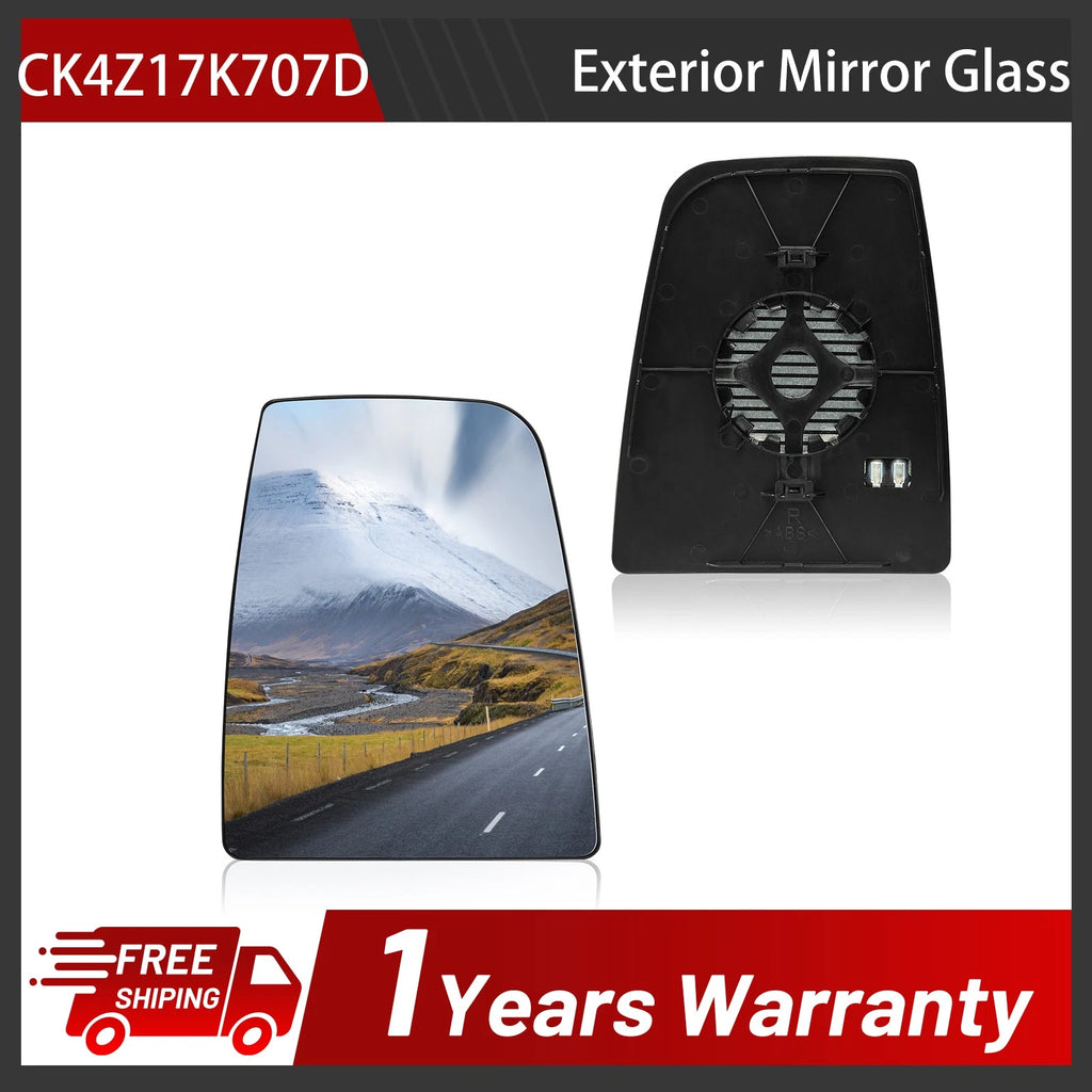 Passenger Side Mirror Glass Non-Heated for 2015–2022 Ford Transit 150-350