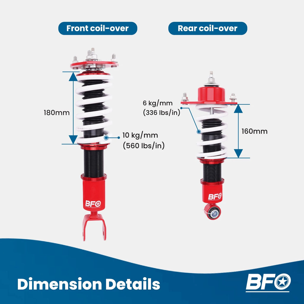 24 Way Adjustable Coilovers for Mazda RX-8 (2004–2011)