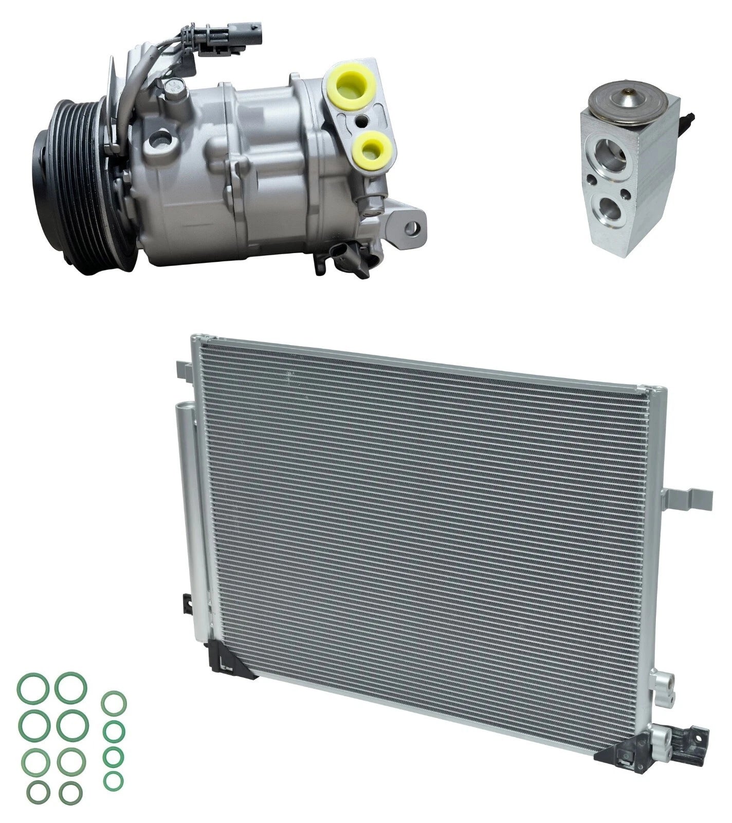 AC Compressor Kit with Condenser Replacement for Cadillac ATS 3.6L (2019)