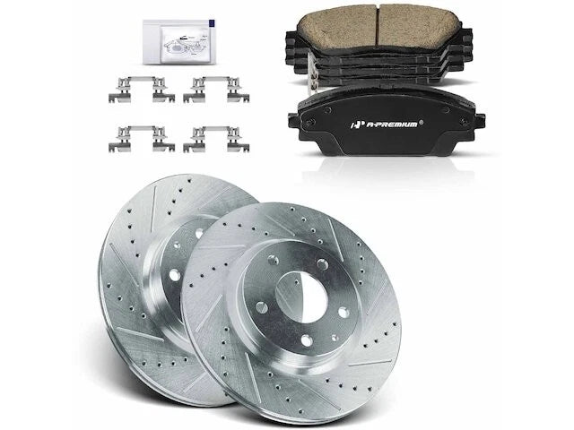Front Brake Pad and Rotor Kit for Mazda CX-3 (2016–2017, 2019–2022) WT133TM