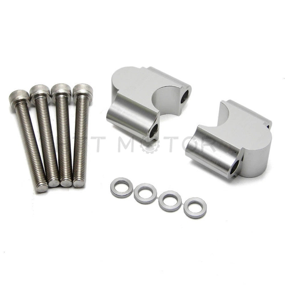 CNC Handlebar Riser Bars Kit 7/8" 30mm for ATV Dirt Bike Off Road