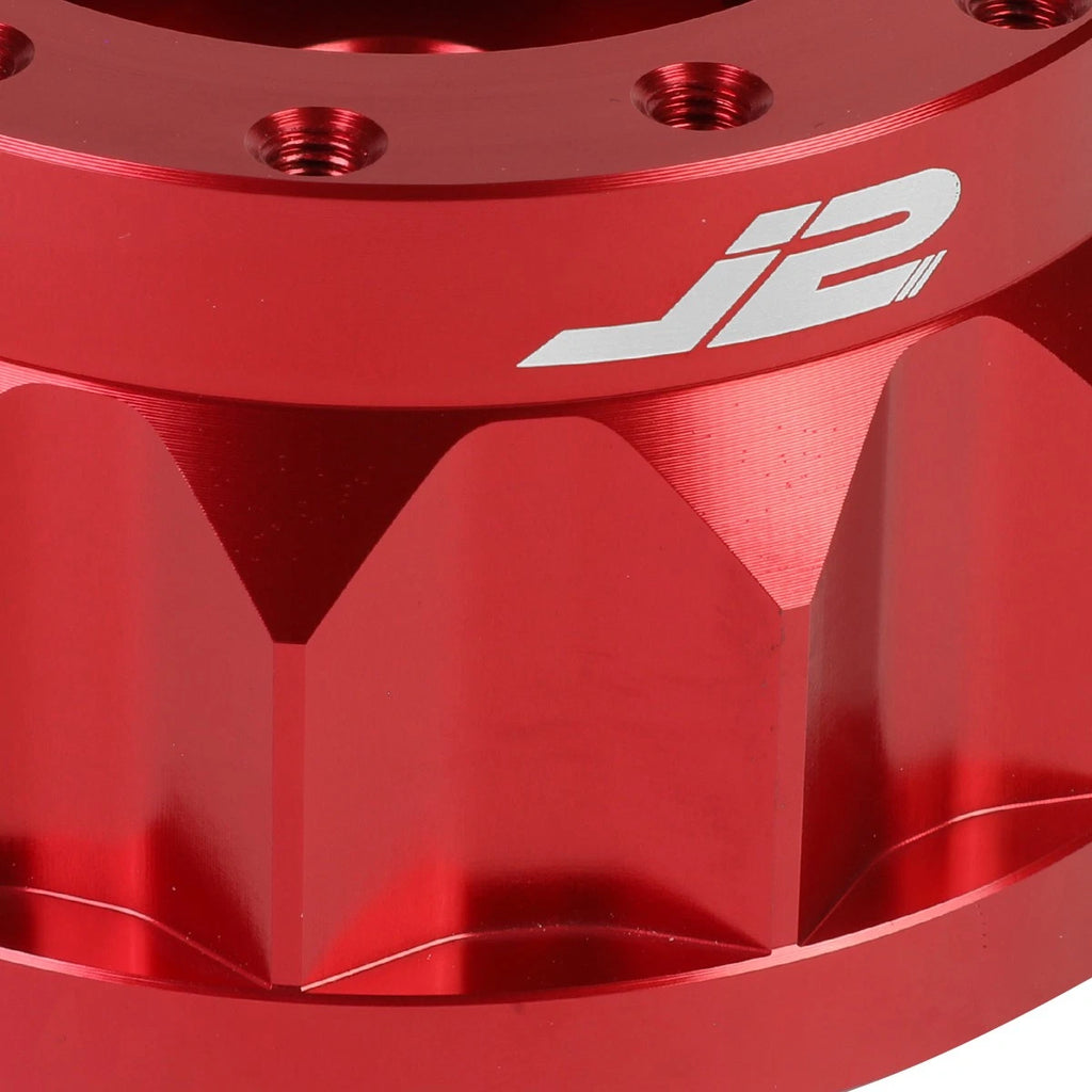 J2 2" 6-Bolt Anodized Aluminum Steering Wheel Hub Adapter for Nissan SUV