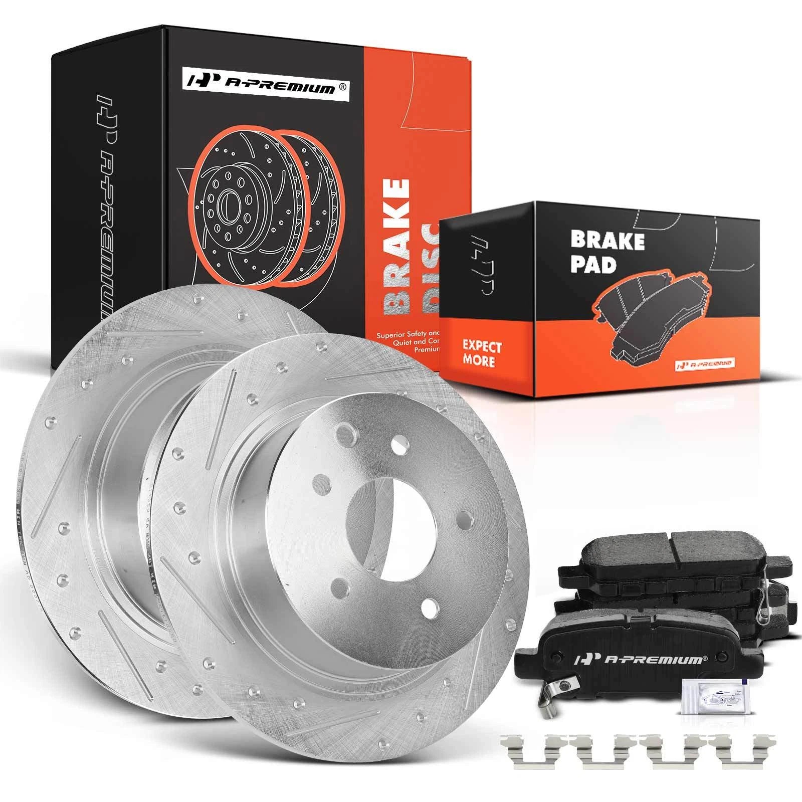 Rear Drilled Brake Rotors & Ceramic Pads for Nissan Altima (2002–2020)