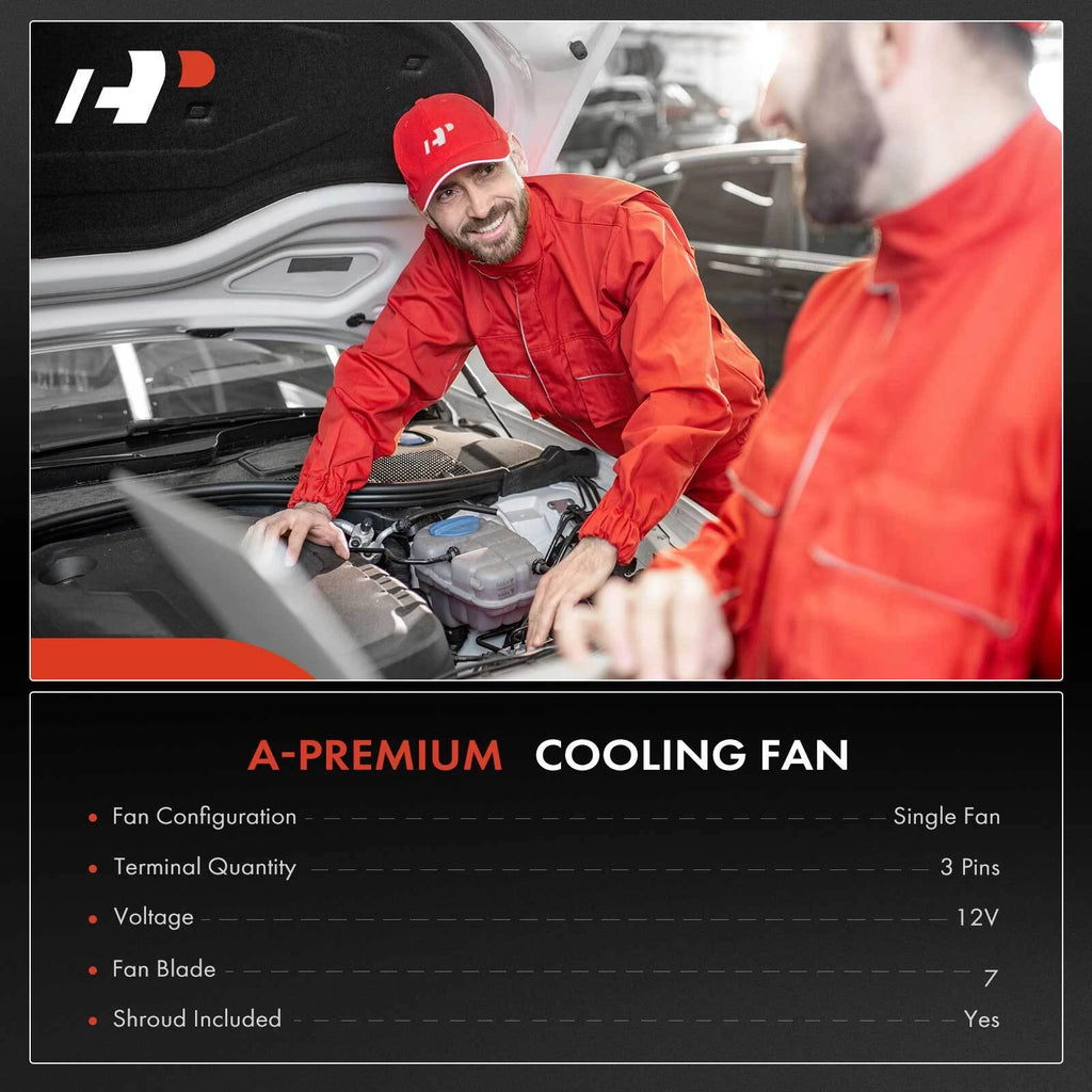 Cooling Fan Assembly with Shroud for Kia Forte (2010-2013)
