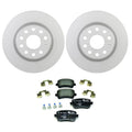 Bosch QuietCast Rear Rotor & Hella Low-Met Disc Brake Pad Kit for GTI Jetta Passat