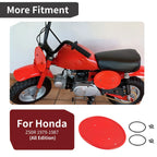 Red Front Number Plate with Mount Clips & Bands for Honda Z50R (1979-1987)