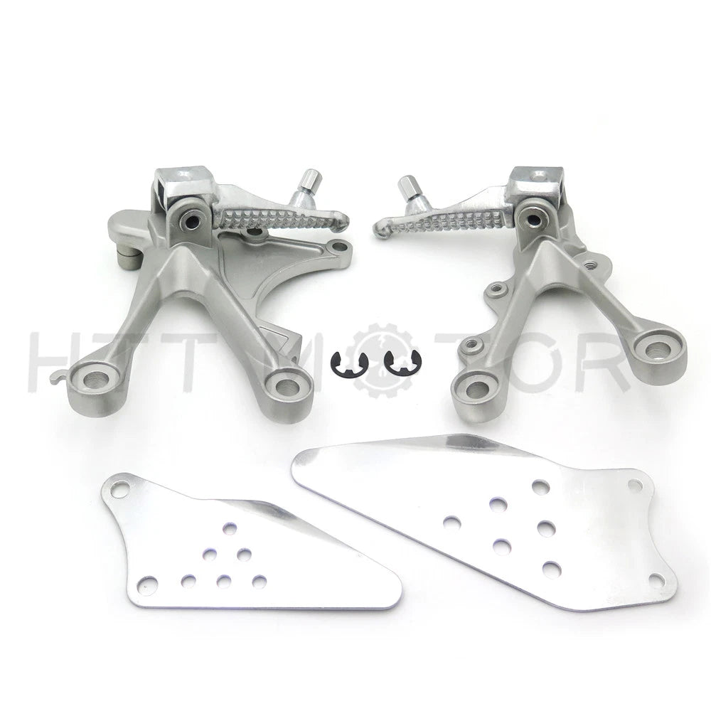 Footrest Assembly w/ Pegs for Kawasaki Ninja ZX6R ZX-6RR (2005–2008)