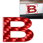 Carbon Red Door Wall Badge Emblem Decals for Car Window (Universal)