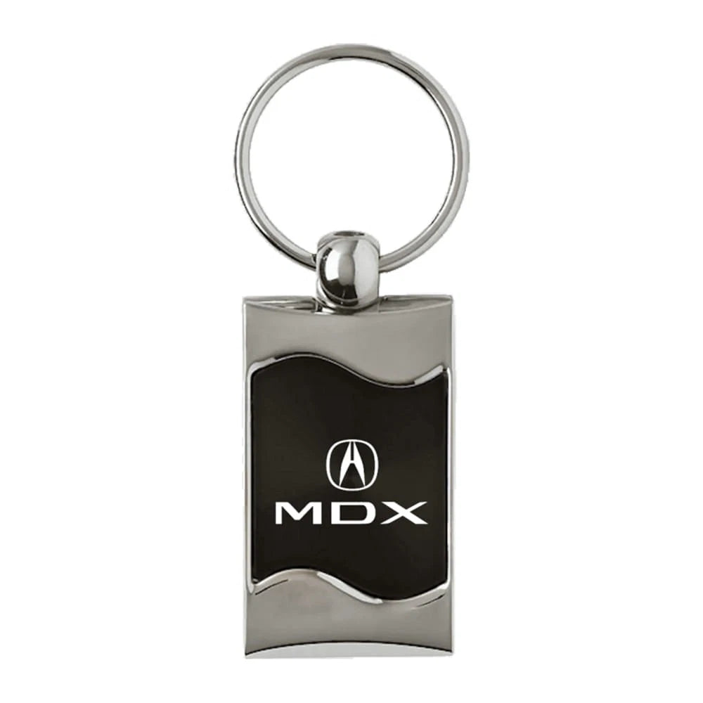Black Rectangular Wave Keychain - Officially Licensed for Acura MDX