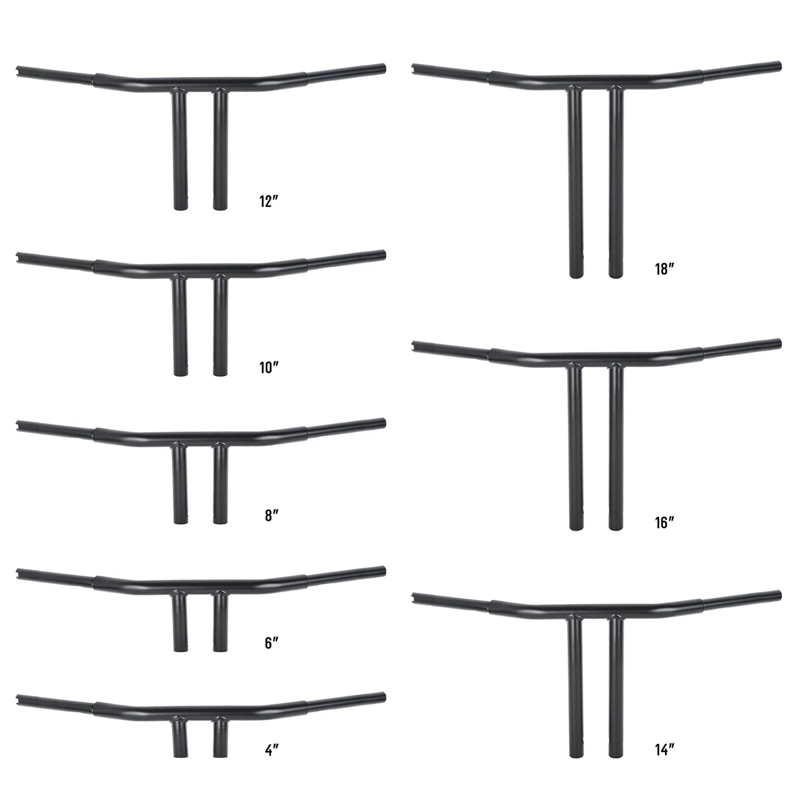 T-Bar Handlebar 1-1/4" for Harley Sportster (Fit 4"/6"/8"/10"/12"/14"/16"/18")