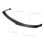 Matte Black Front Bumper Lip for Kia Optima (2016–2018) STP-Style