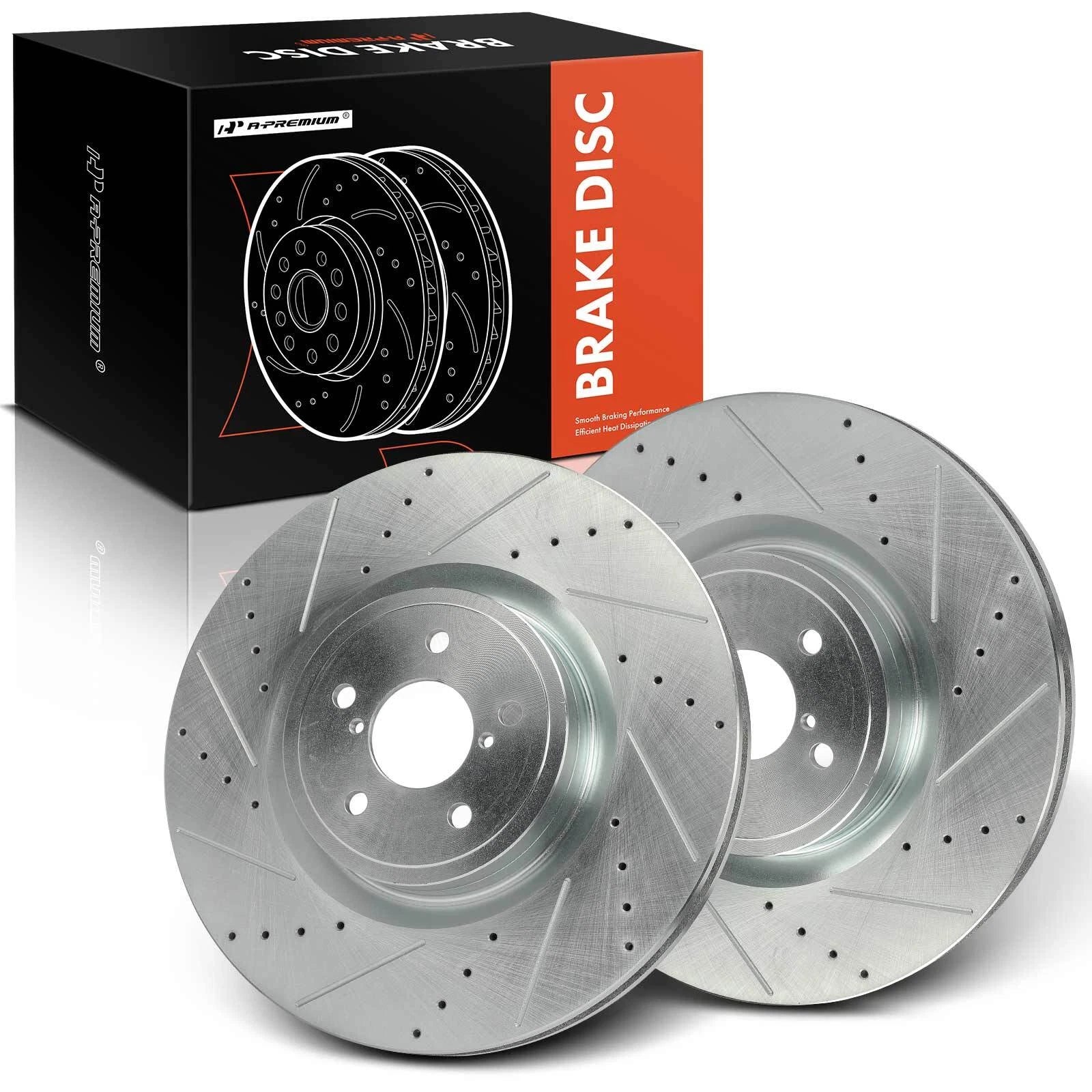 Front Drilled Brake Rotors for Subaru Impreza (2004) & Toyota BRZ (2017–2020)