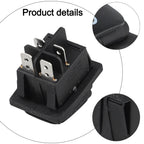 Rocker Switch 20A 250VAC Waterproof Rectangular with Luminous Button IP67