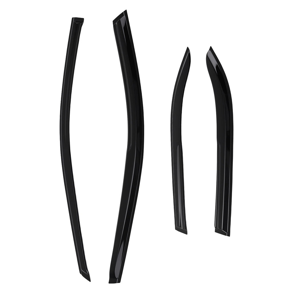 Set of 4 Rain Guards Window Shields for Toyota Camry (2012–2017) Black
