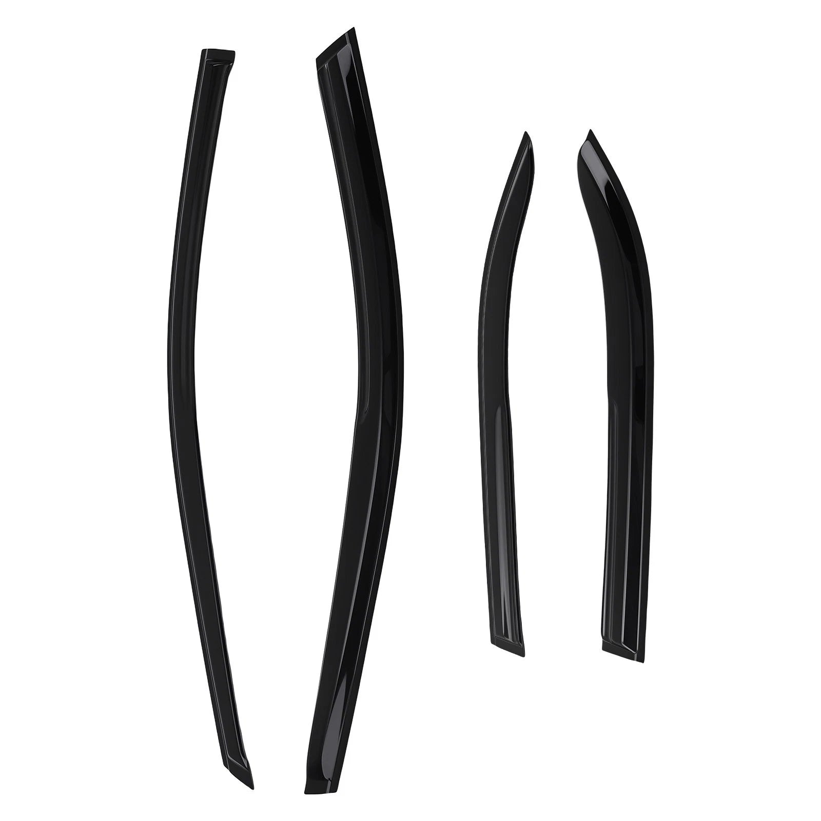 Set of 4 Rain Guards Window Shields for Toyota Camry (2012–2017) Black