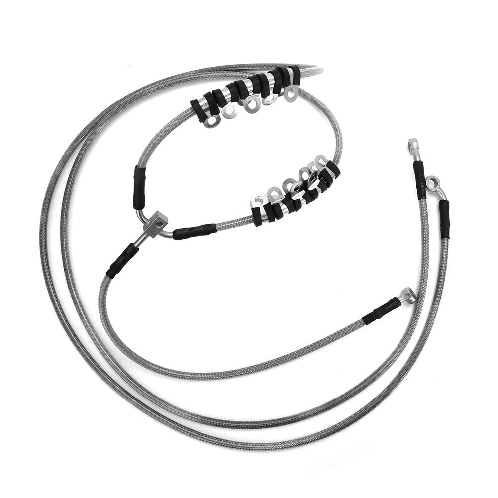 Braided Front Brake Hose Line Kit for Can-Am Maverick X3 Turbo (2017–2023)