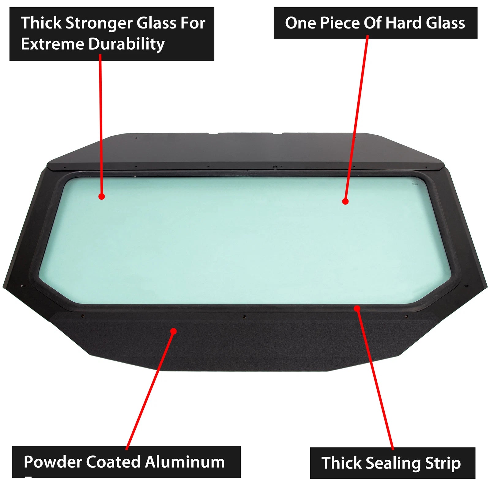 Full Glass Windshield for Can Am Maverick X3 (2017–2023)