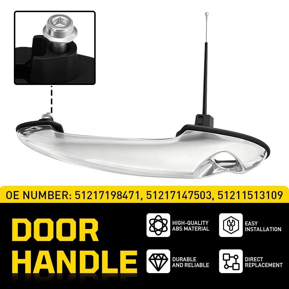 Driver Side Front Outside Door Handle for Mini Cooper R50 R52 R53 R55 R56 (2002–2013)