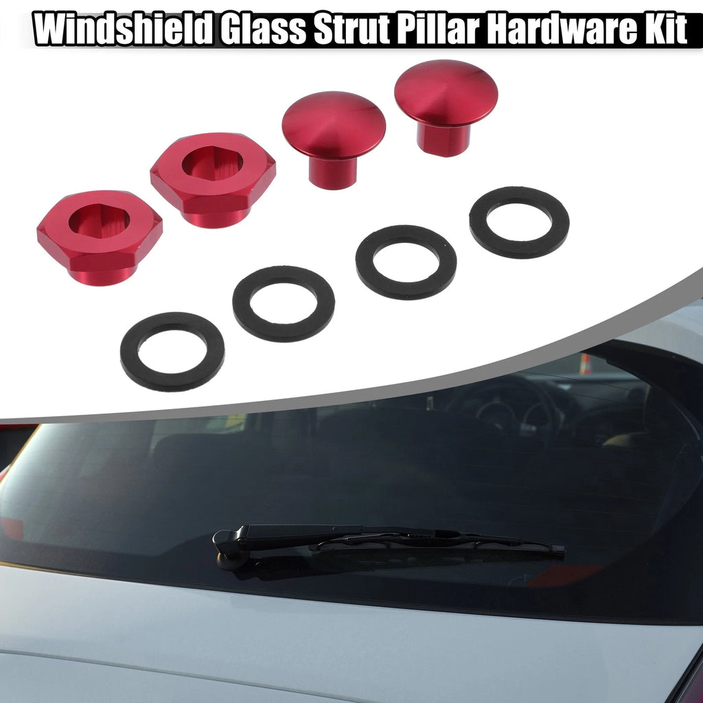 Set of 2 Rear Window Windshield Strut Pillar Hardware for Honda CRV 