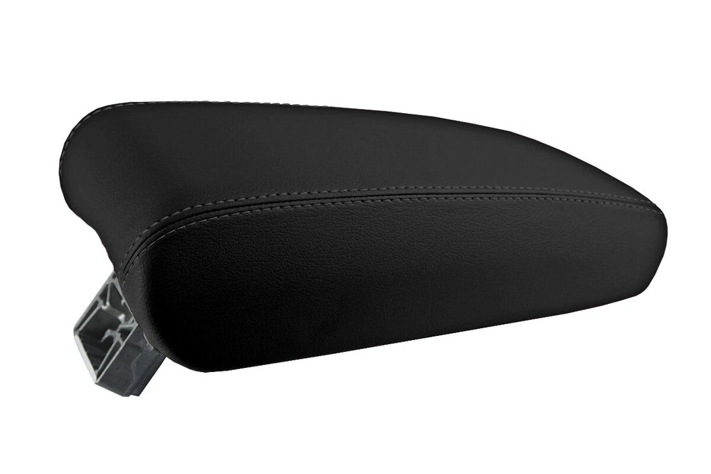 Leather Console Lid Pull Over Armrest Cover for Audi A6 (2012–2018) Black