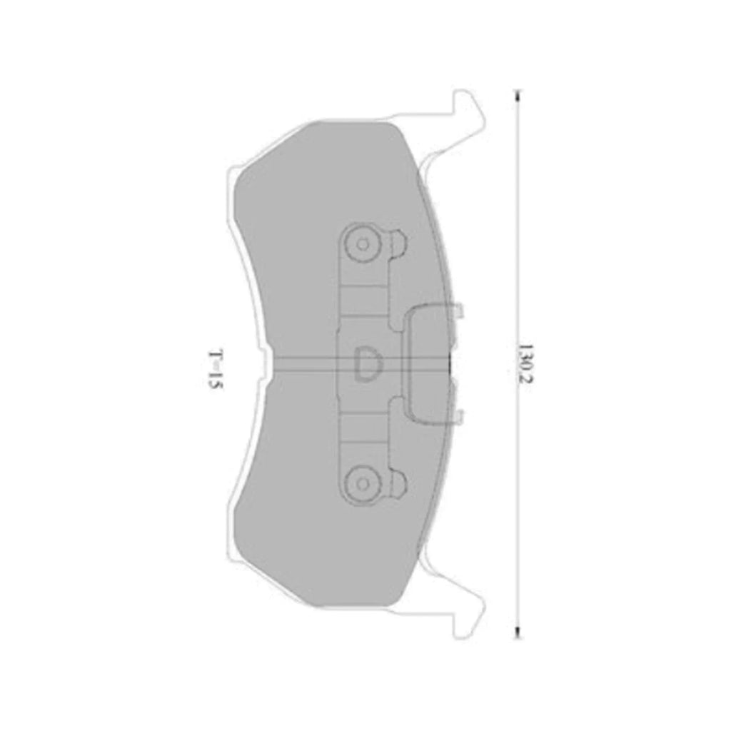 Front Disc Brake Pad Set for Mazda 626 GC (1986 - 1987)
