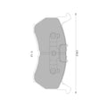 Front Disc Brake Pad Set for Mazda 626 GC (1986 - 1987)
