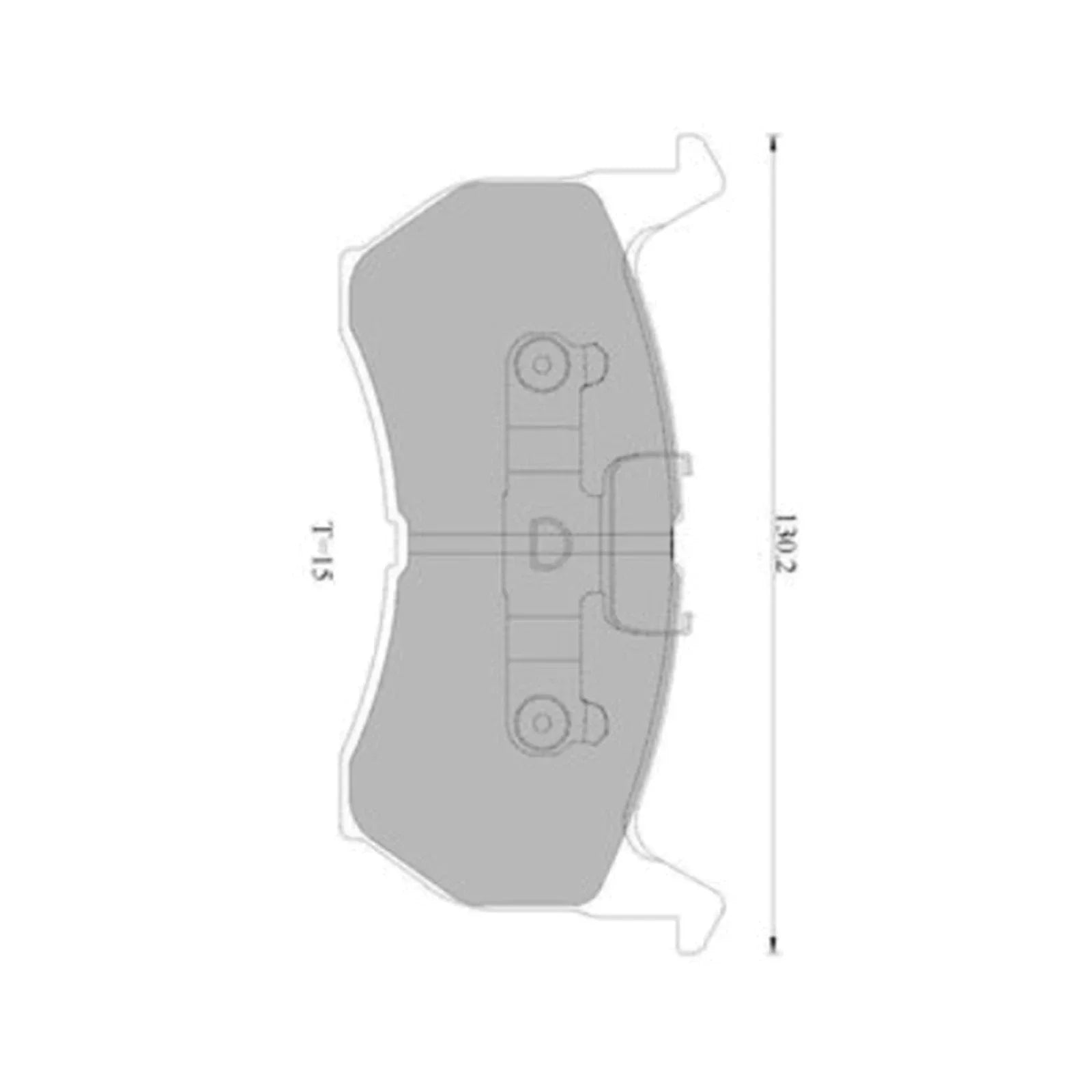 Front Disc Brake Pad Set for Mazda 626 GC (1986 - 1987)