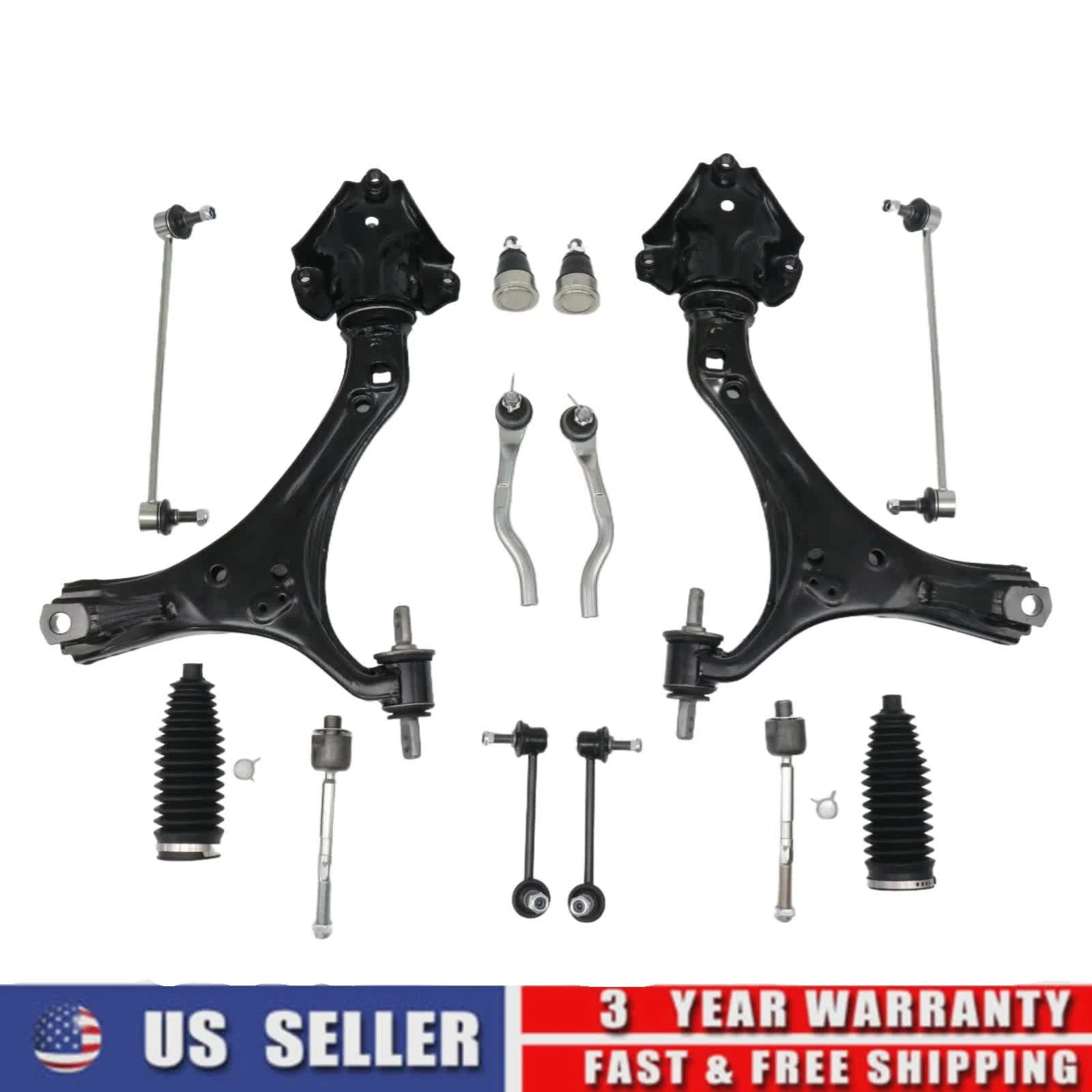 Set of 2 Front Lower Control Arm Ball Joints for Honda Accord (2013–2017)