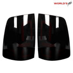 Set of 2 Halogen Tail Lights for Dodge Ram 1500 2500 3500 (2009–2018) Black Soot