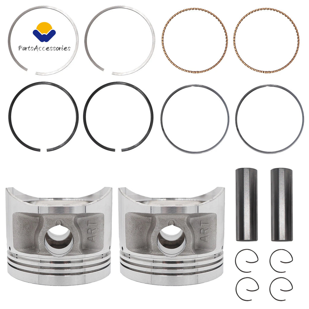 2X Crankshaft Engine Piston for Yamaha XV750 (1981–1983, 1988–1997)