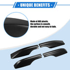 Set of 4 Roof Rack Side Rails End Covers for Toyota Land Cruiser (2008–2021) Black