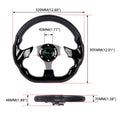 13" Black Steering Wheel with Hub Adapter Kit 174H for Ford Mustang (1984–2004)