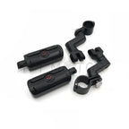 Gear Skull Foot Peg Mount for Harley (1.5" Black Engine Guard)