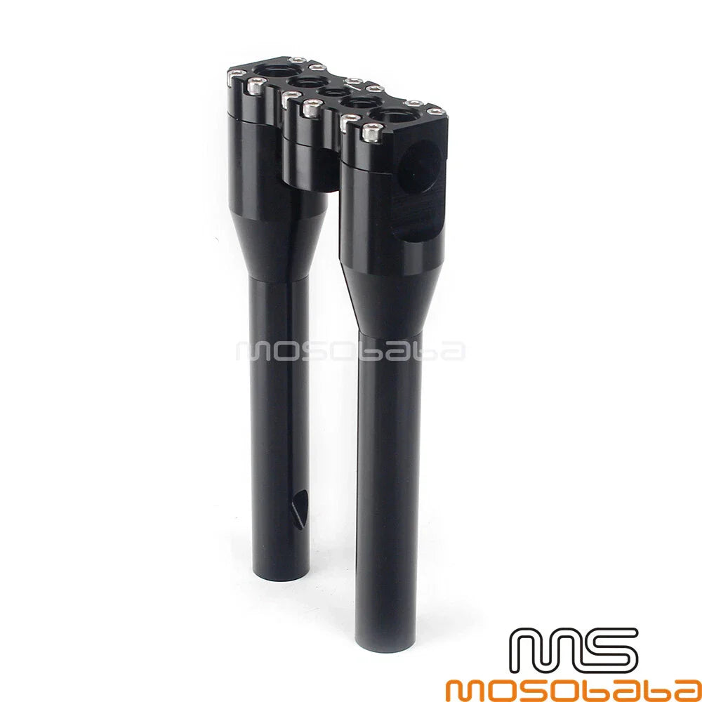 10" Modular Handlebar Risers 1-1/8" Top Clamp for Harley Sportster Dyna (2004-2023)