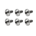 6X M5x10mm Titanium Bolts Truss Torx Screws for Motorcycle/Bike