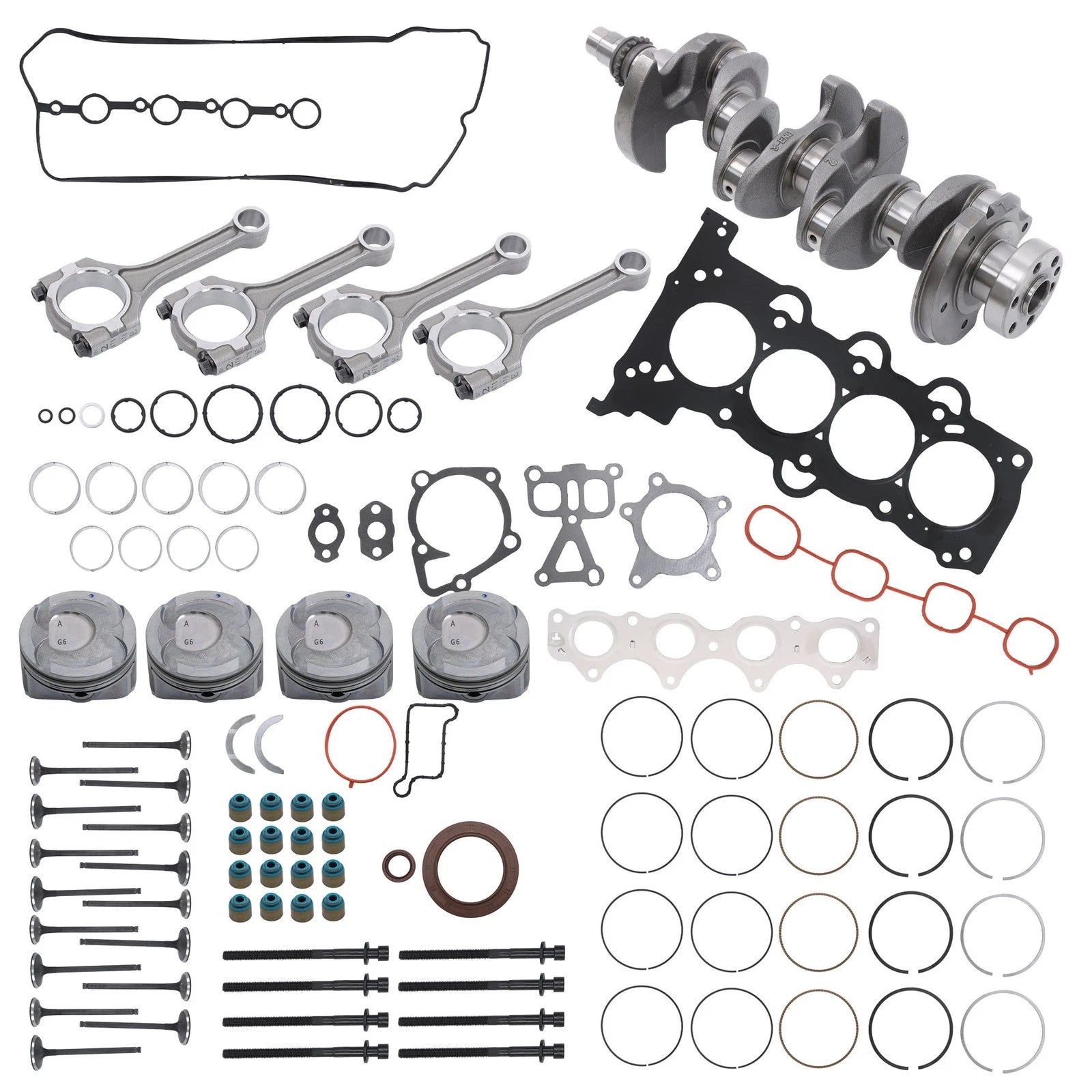 Engine Rebuild Overhaul Kit with Crankshaft for Hyundai Kia (2012-2017)