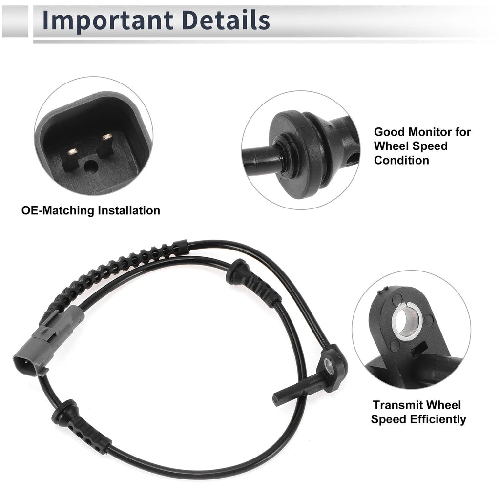 ABS Wheel Speed Sensor for Chevrolet Trax (2015–2022) 1 Pc Front Left/Right