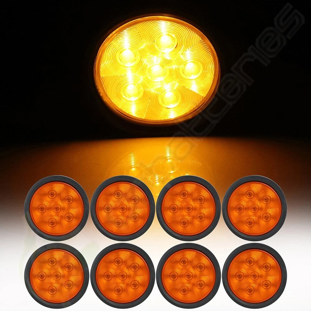 8x 5.2" LED Amber Lights for Apron