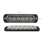 6LED White Work Light Bar for Off-road Vehicle DC 12V-24V