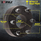 Set of 4 Wheel Adapter Spacers for GMC Chevy 5 Lug to 6 Lug (Fits 5x5 to 6x5.5)