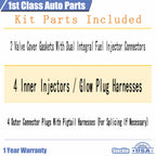 2 Valve Cover Gaskets Kit for Ford E-350 (1992–1997) Turbo Diesel V8