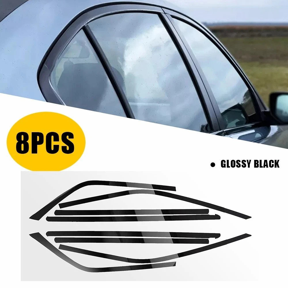 8X Chrome Delete Blackout Overlay for Chrysler 300 (2011–2023) Window Trim EPY