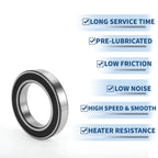 Deep Groove Ball Bearing 80x125x22mm for Scooter Skateboard (1 Pc)