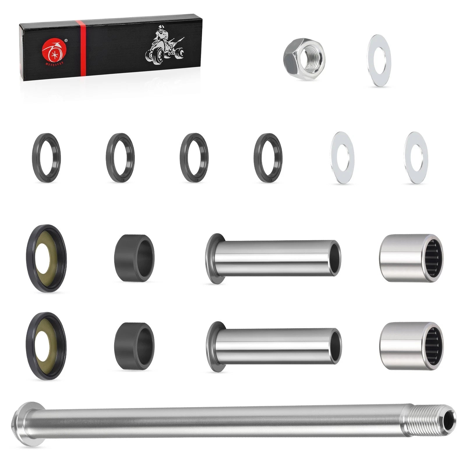 Swing Arm Bearing Seal Pivot Bolt for Suzuki LTZ400 LTZ400Z (2003–2014)