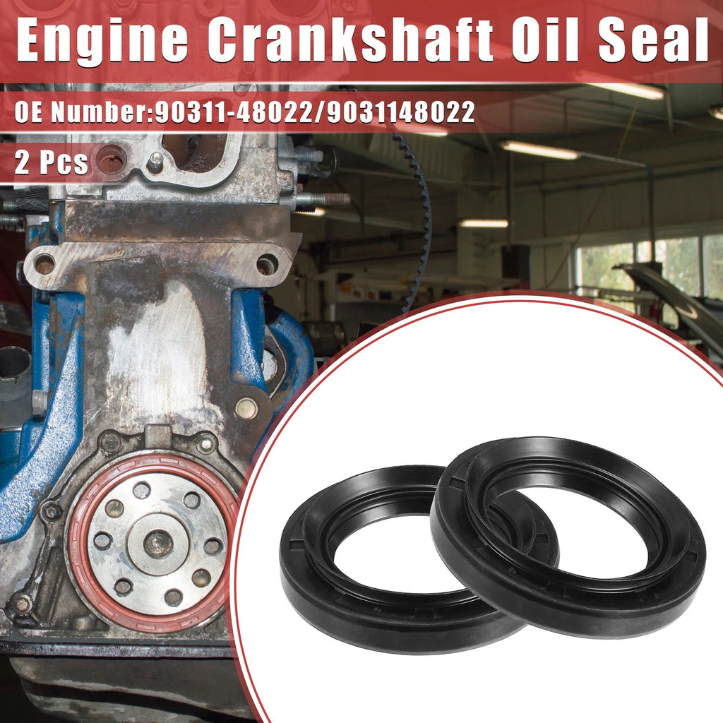 2pcs Engine Crankshaft Oil Seal for Toyota Land Cruiser (1981–1990) No. 9031148022